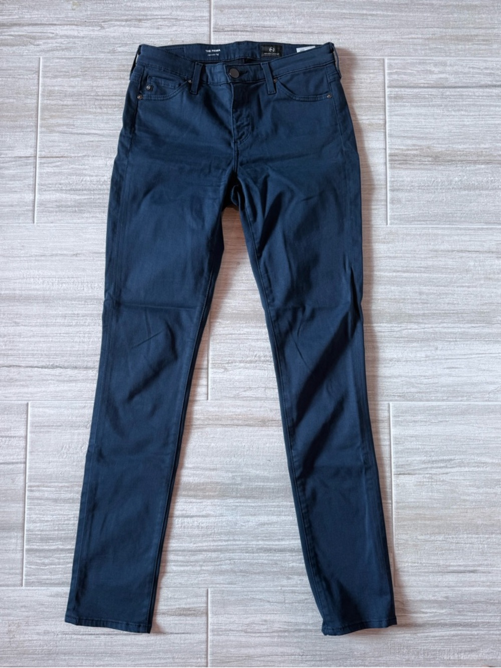 AG Adriano Goldschmied Women's Skinny Pants in Navy Blue